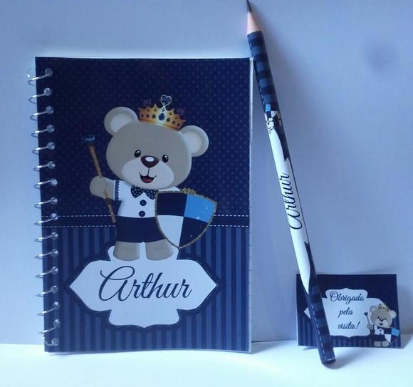 Bloquinho Personalizado Ursinho 14x10