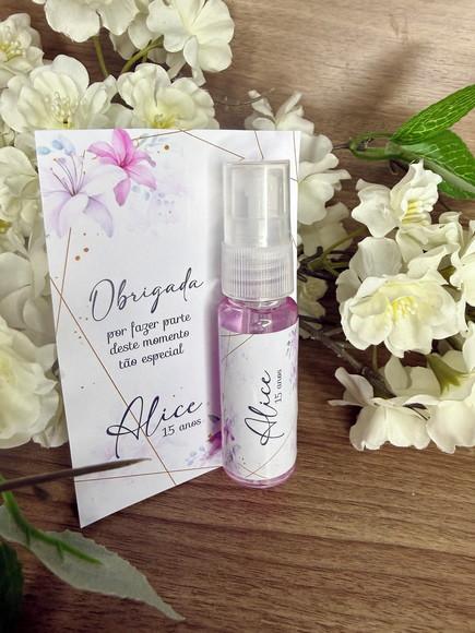 Body Splash com Card Personalizado 15 Anos