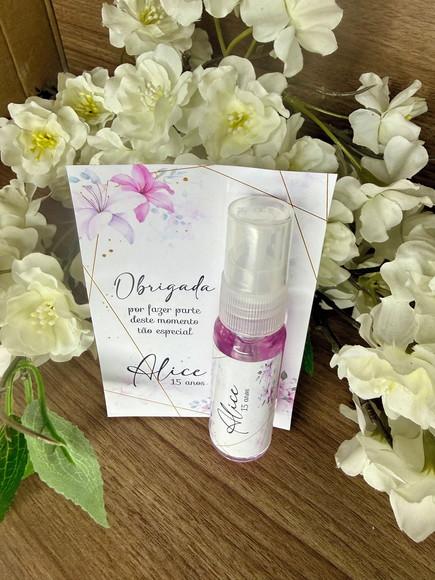 Body Splash com Card Personalizado 15 Anos