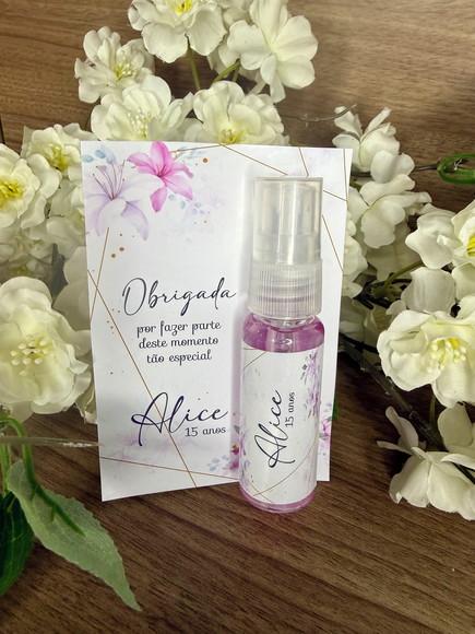 Body Splash com Card Personalizado 15 Anos