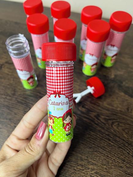 Bolinha de Sabão Personalizada Chapeuzinho Vermelho Promoção