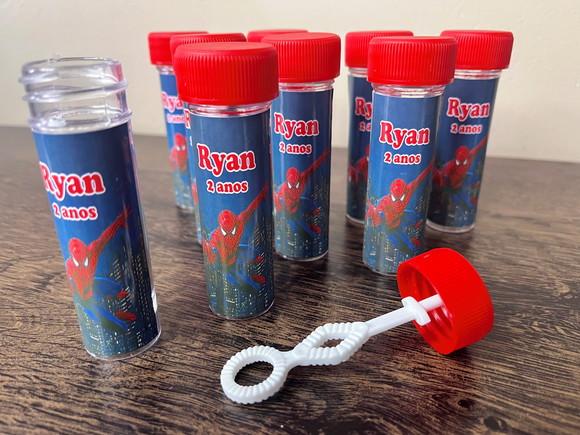 Bolinha de Sabão Personalizado Homem Aranha Promoção