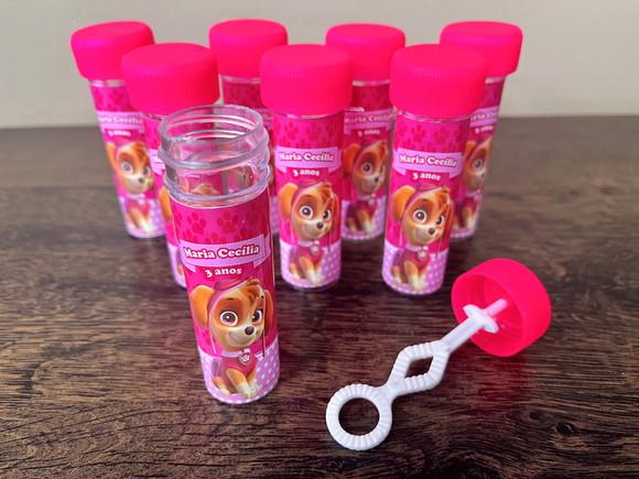 Bolinha de Sabão Personalizado Skye Patrulha Canina Promoção