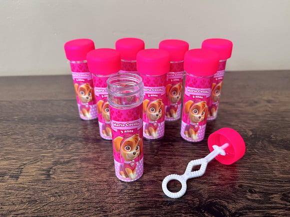 Bolinha de Sabão Personalizado Skye Patrulha Canina Promoção
