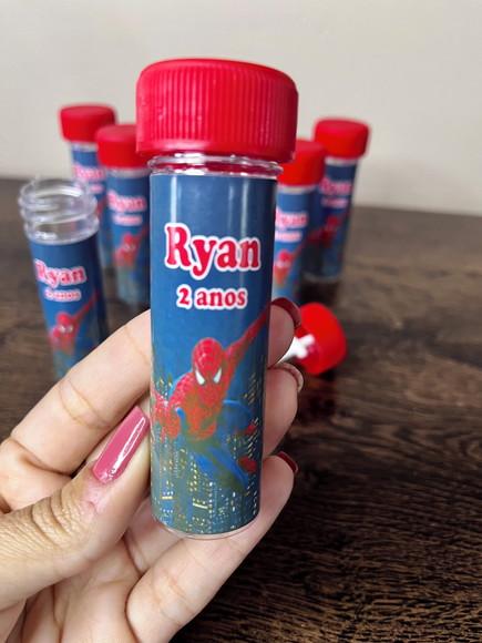 Bolinha de Sabão Personalizado Homem Aranha Promoção