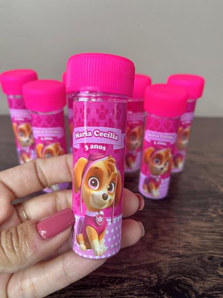 Bolinha de Sabão Personalizado Skye Patrulha Canina Promoção