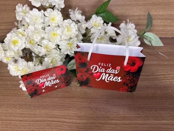 Brinco Personalizado com Mini Sacolinha Dia das Mães