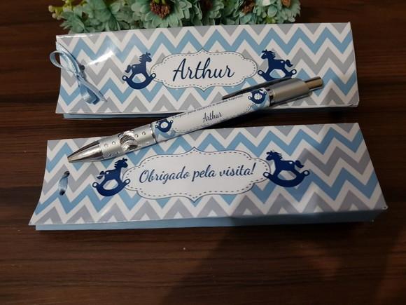 Caneta Personalizada com Caixinha/sacolinha
