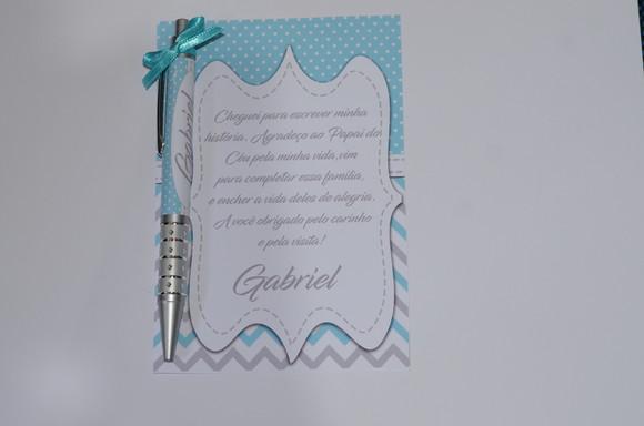 Caneta Personalizada com Tag e Fita