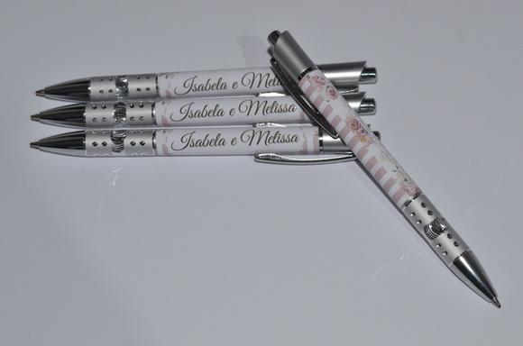 Caneta Personalizada Floral