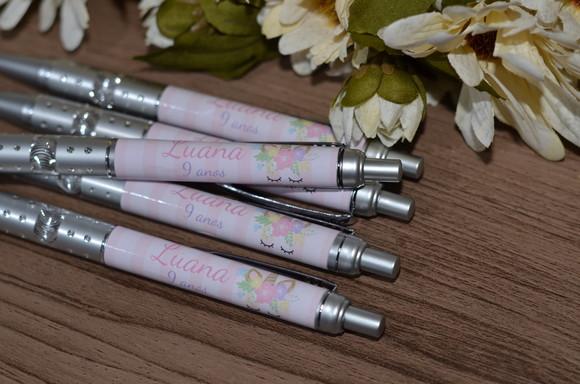 Caneta Personalizada Unicórnio