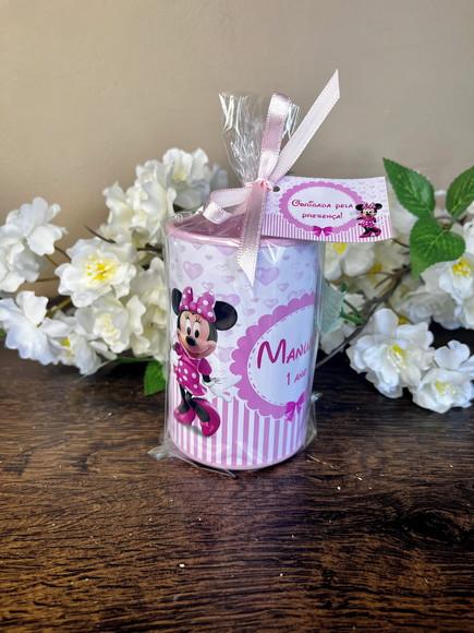 Cofrinho Personalizado Minnie Rosa
