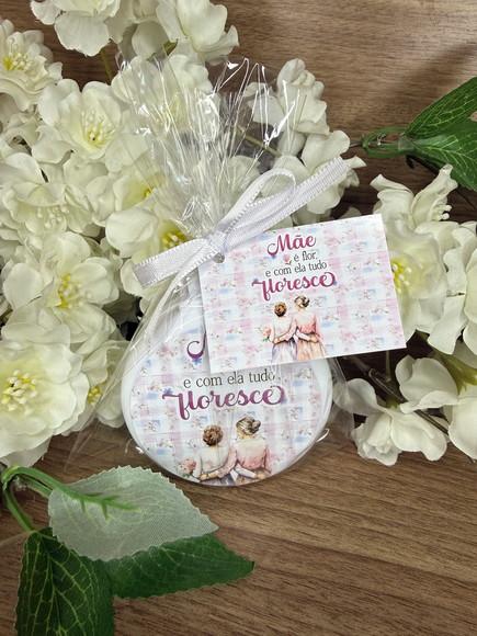 Escova com Espelho Personalizada Dia das Mães