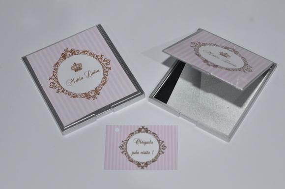 Espelho Personalizado Coroa Princesa