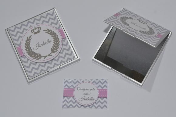 Espelho Personalizado Coroa Princesa