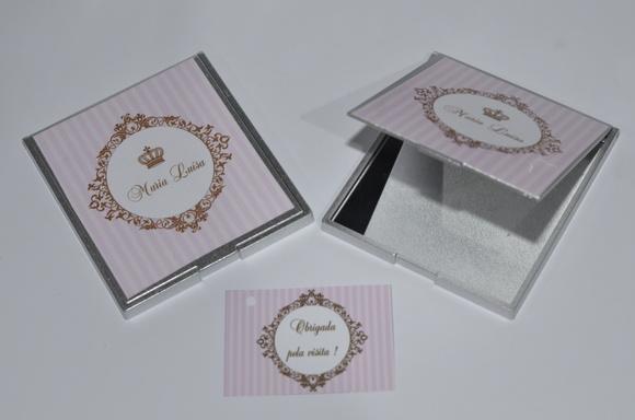 Espelho Personalizado Coroa Princesa