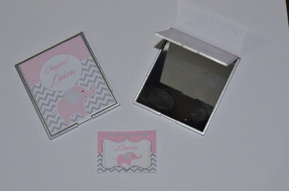 Espelho Personalizado Elefante Chevron