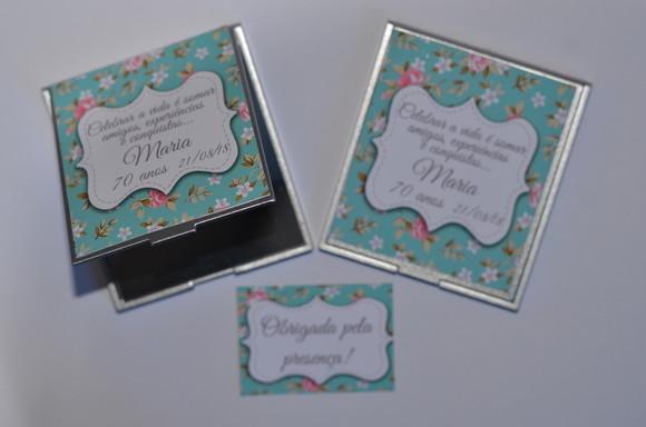 Espelho Personalizado Floral