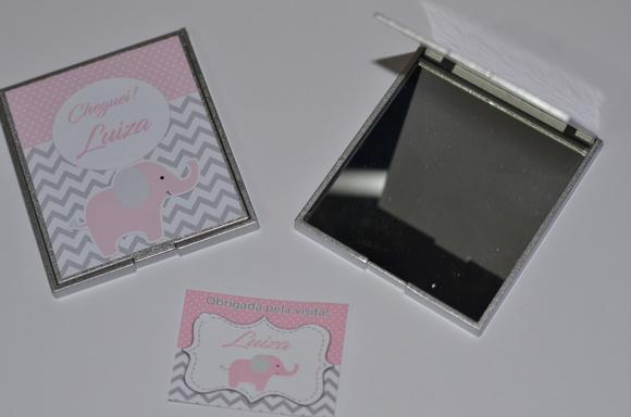 Espelho Personalizado Elefante Chevron