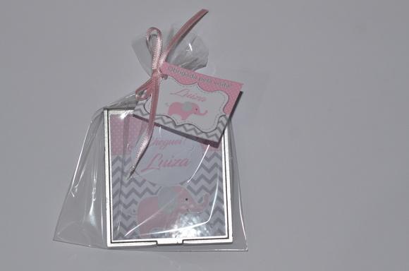 Espelho Personalizado Elefante Chevron