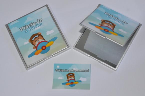 Espelho Personalizado Urso Aviador