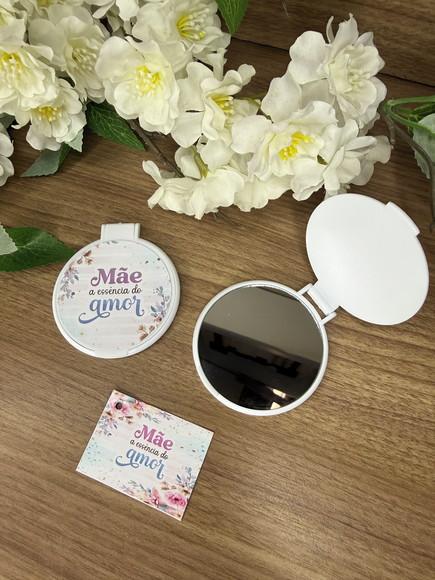 Espelho Redondo Personalizado Dia das Mães