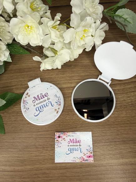 Espelho Redondo Personalizado Dia das Mães