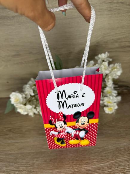 Estojo de Pintura 20 Peças + Sacola Person. Mickey e Minnie