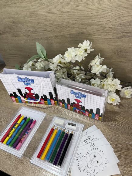Estojo de Pintura 20 Peças + Sacola Personaliz. Homem Aranha