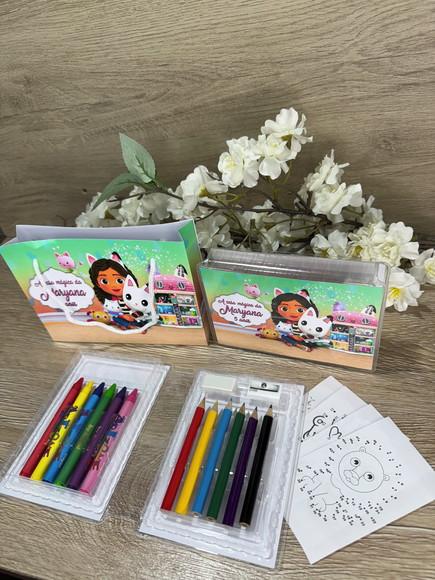 Estojo de Pintura 20 Peças + Sacolinha Casa Mágica da Gaby