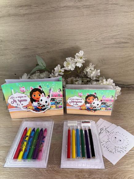 Estojo de Pintura 20 Peças + Sacolinha Casa Mágica da Gaby