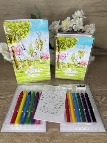 Estojo de Pintura 20 Peças + Sacolinha Personalizada Jardim
