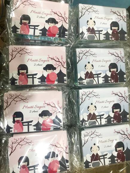 Estojo de Pintura 20 Peças Boneca Kokeshi