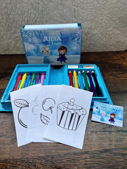 Estojo de Pintura 20 Peças Frozen Cute