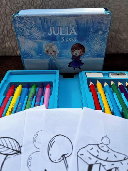 Estojo de Pintura 20 Peças Frozen Cute