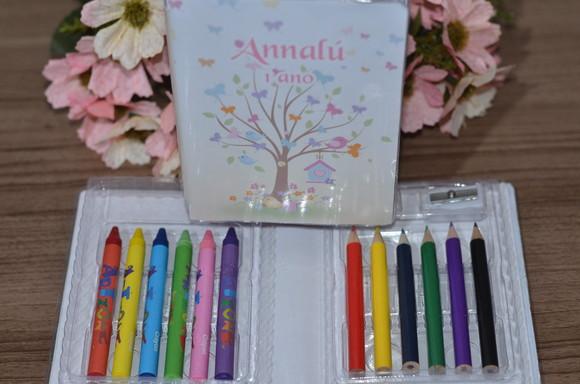 Estojo de Pintura 20 Peças Jardim de Borboletas