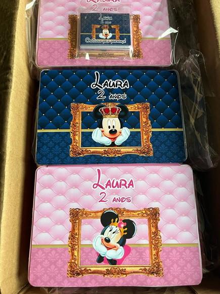 Estojo de Pintura 20 Peças Mickey e Minnie Realeza