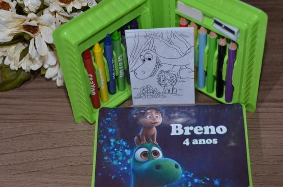 Estojo de Pintura 20 Peças o Bom Dinossauro