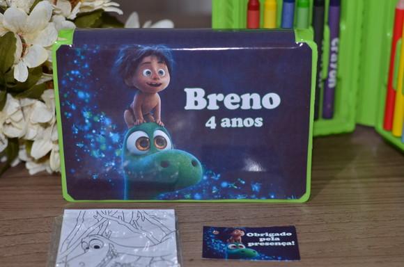 Estojo de Pintura 20 Peças o Bom Dinossauro