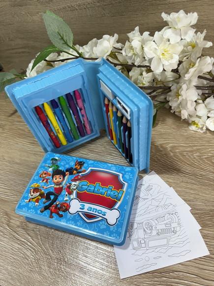 Estojo de Pintura 20 Peças Patrulha Canina