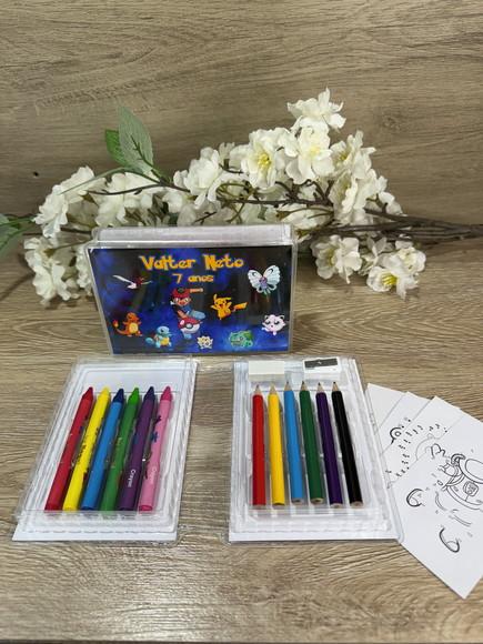 Estojo de Pintura 20 Peças Pokémon