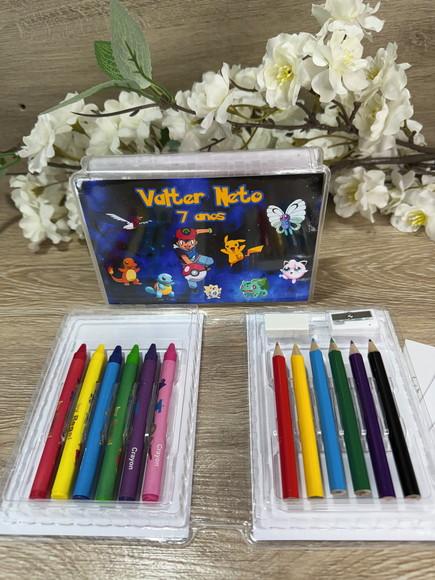 Estojo de Pintura 20 Peças Pokémon