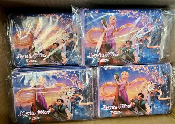 Estojo de Pintura 20 Peças Rapunzel