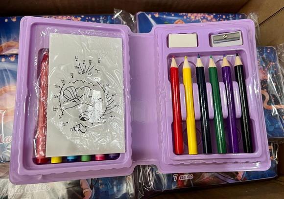 Estojo de Pintura 20 Peças Rapunzel