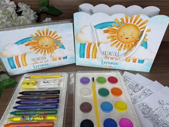 Estojo de Pintura 30 Peças + Sacola P. Primeira Volta ao Sol