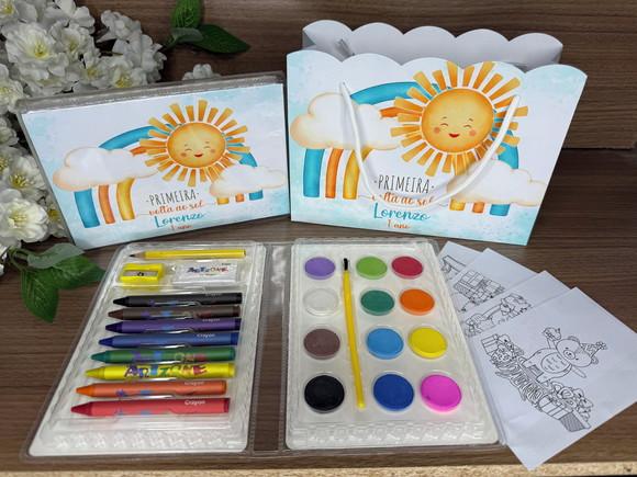 Estojo de Pintura 30 Peças + Sacola P. Primeira Volta ao Sol