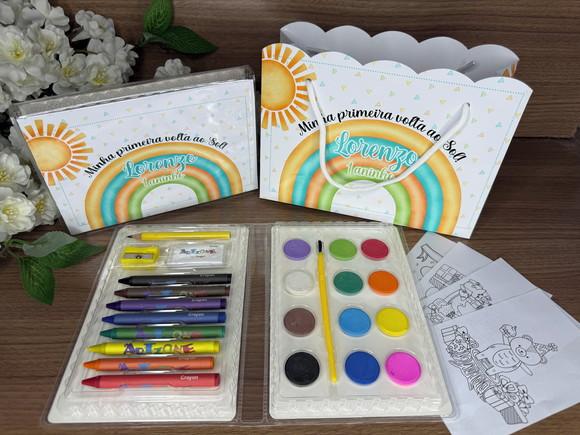 Estojo de Pintura 30 Peças + Sacola P. Primeira Volta ao Sol