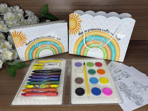 Estojo de Pintura 30 Peças + Sacola P. Primeira Volta ao Sol