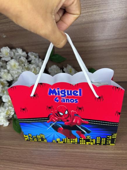 Estojo de Pintura 30 Peças + Sacola Personaliz. Homem Aranha