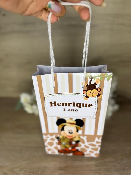 Estojo de Pintura 30 Peças + Sacola Personaliz.mickey Safari